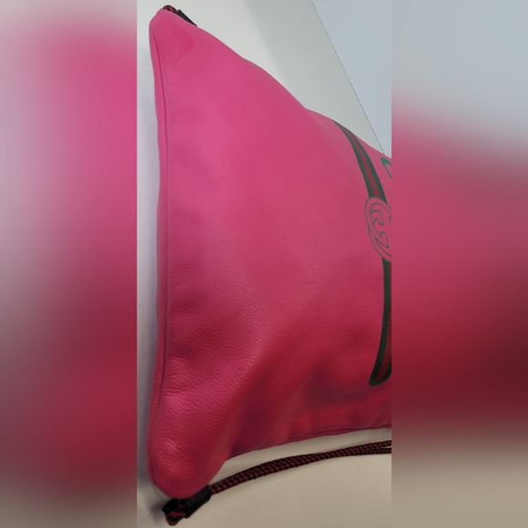 Gucci Pink Leather Drawstring Backback with witch pouch🔥 - Picture 8 of 15